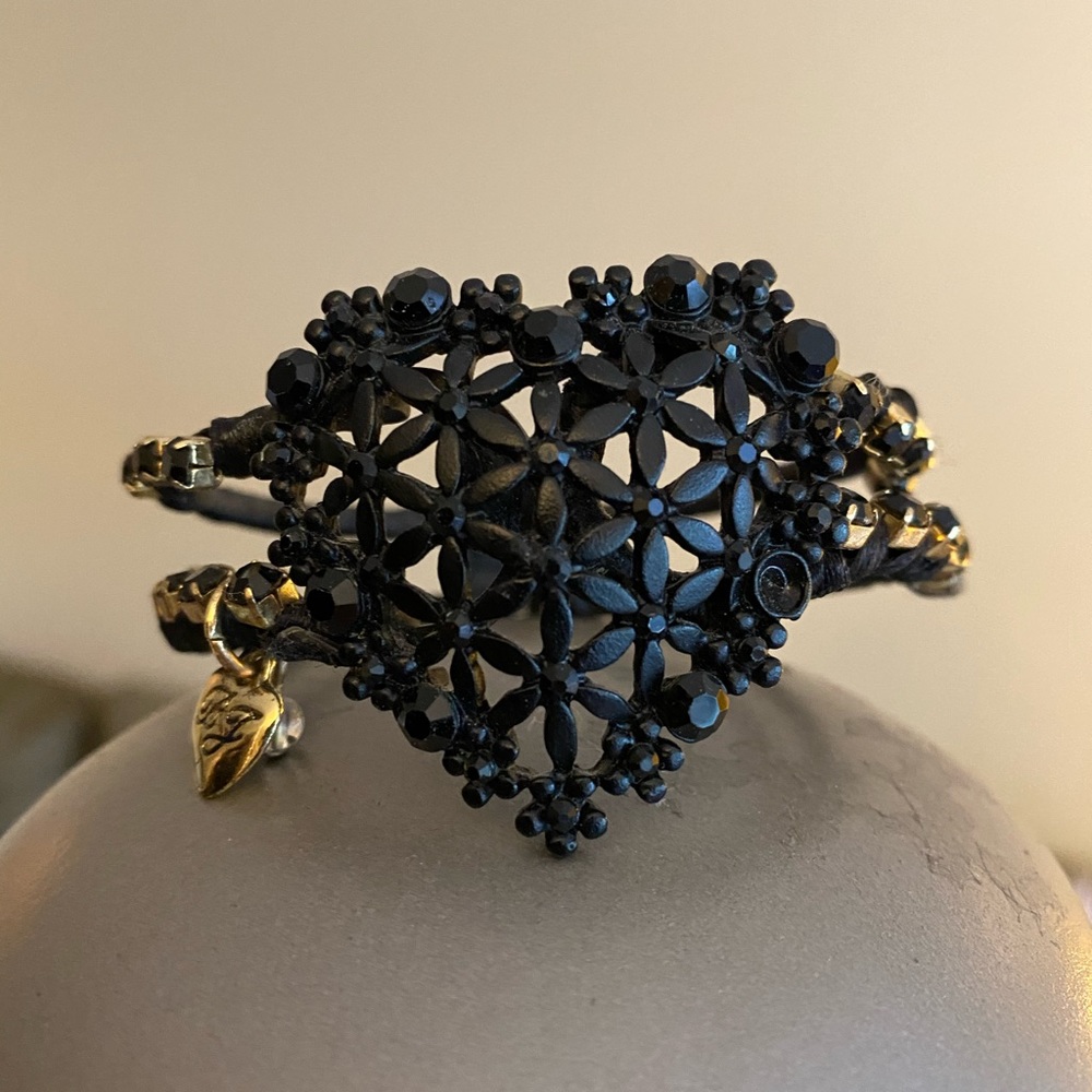 Betsey Johnson black bracelet